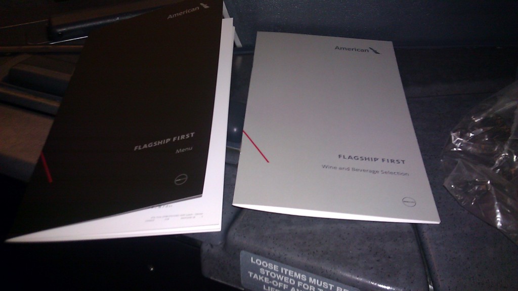 aa boeing 777-200 first class reviews menu