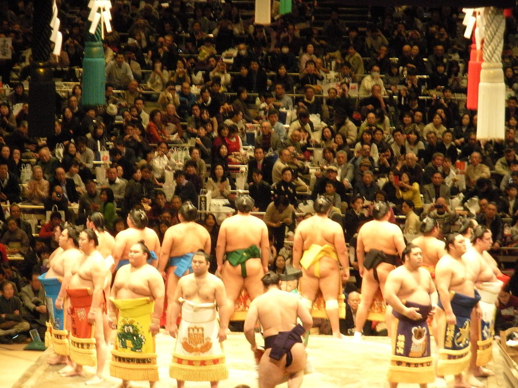 sumo wrestling tournament in tokyo japan