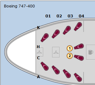 united 747 first class seat configuration