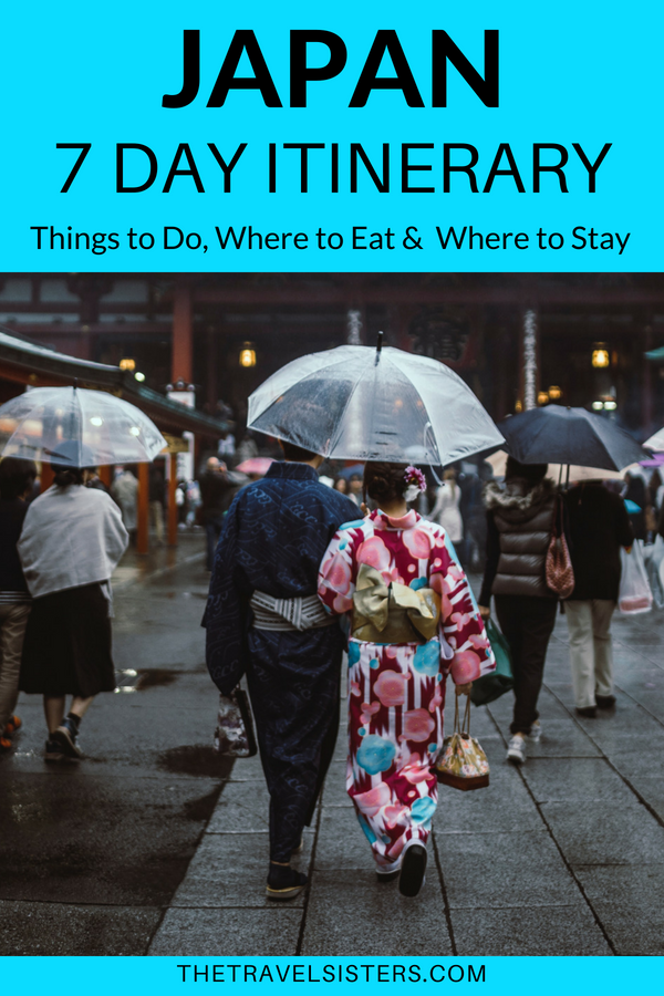 7 Days in Japan: The Perfect Itinerary for First Time Visitors. Includes best things to do, where to eat and where to stay. **********Japan Travel Guide Places to Visit | Japan Travel Itinerary Things to do in Tokyo Kyoto | Japan Travel Tips | Japan Travel What to Do | Japan Travel Articles | Japan Travel Ideas | Japan Travel Hotels | Japan Travel Inspiration | Japan Vacation Trips #Japantravel #Japantravelitinerary #thingstodoinJapan #Japantraveldestinations #Japanitinerary #Japanthingstodo