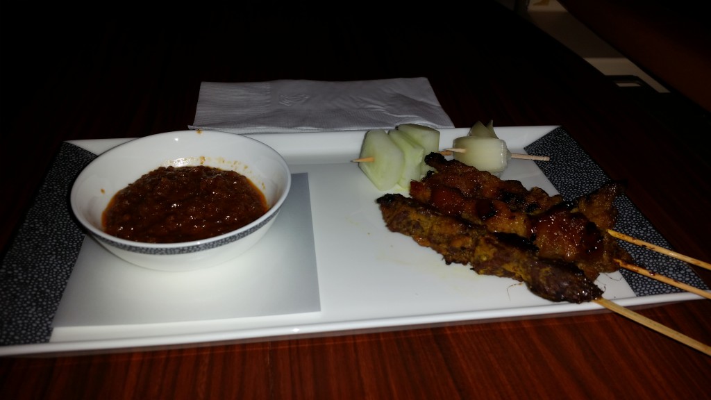 Singapore airlines suites a380 food