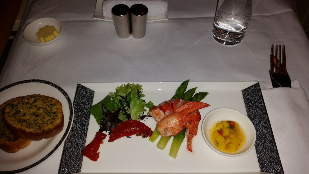 singapore a380 suites food