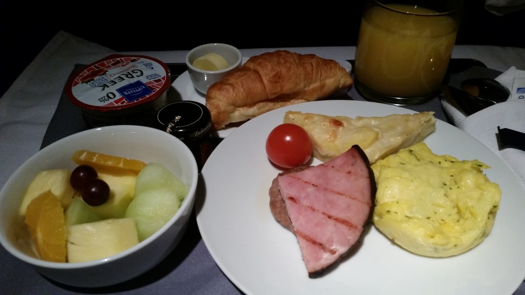 united airlines 747 first class food