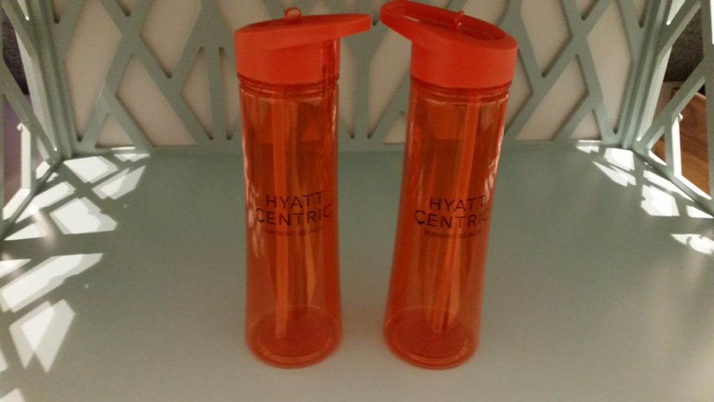 Hyatt Centric Hawaii reuseable water bottles