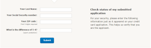 bank of america credit card application status