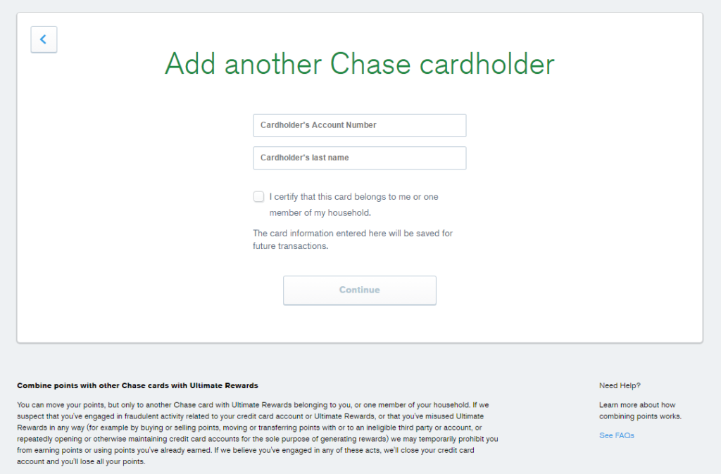 Can You Transfer Chase Ultimate Rewards Points To Another Person The 