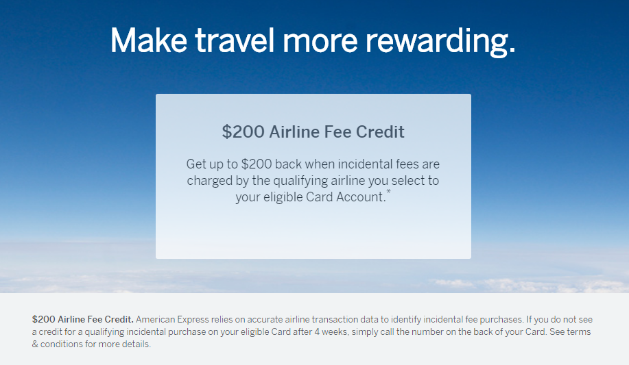 american express platinum travel credit