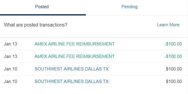 amex airline fee travel credit gift card 2017 and 2018