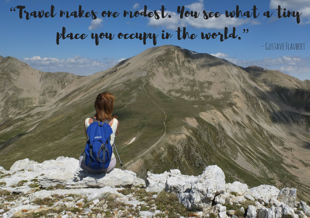 Travel makes one modest. You see what a tiny place you occupy in the world.” one of the best Inspirational travel quotes of all time