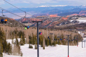Snowtubing at Brian Head Resort is one of things to do in cedar city utah in winter