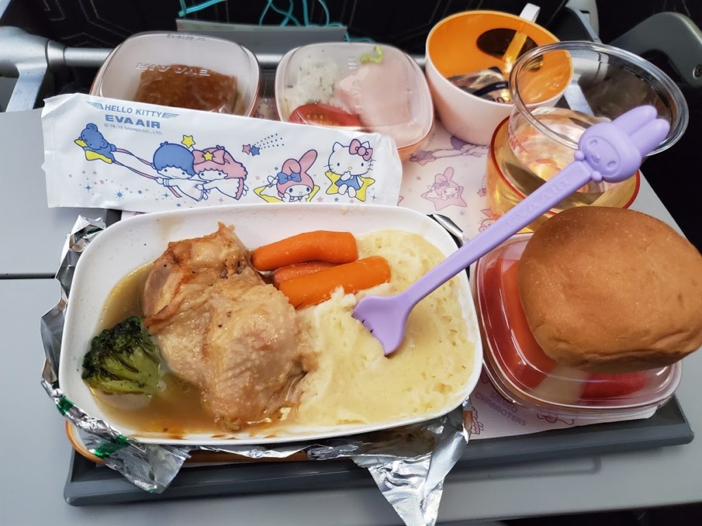 EVA Air Economy Class meal