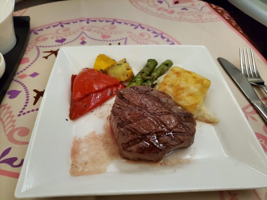 eva air business class main course