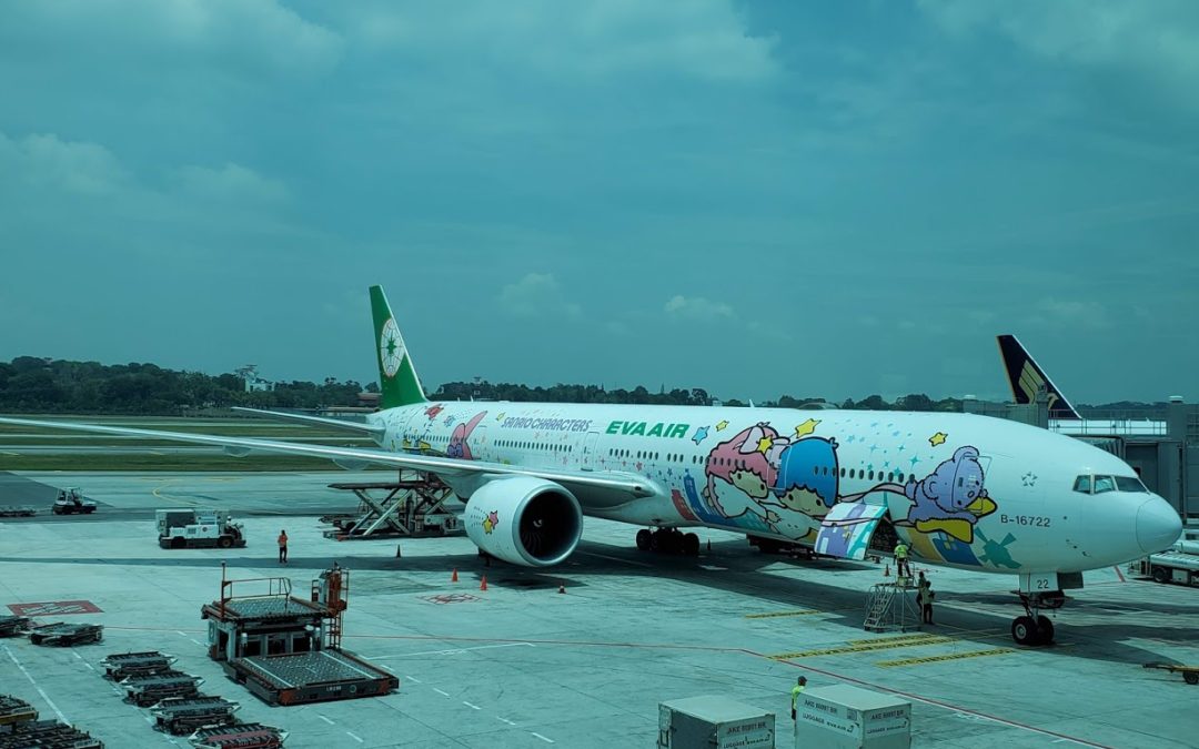 Review: Hello Kitty EVA Air Economy (777-300ER)  – Singapore to Taipei