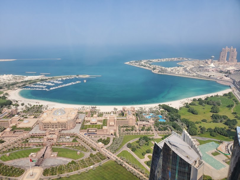 View of Abu Dhabi from Observation Deck at 300