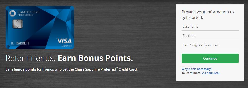 Chase Sapphire Preferred Refer a Friend Program: Earn Bonus Points