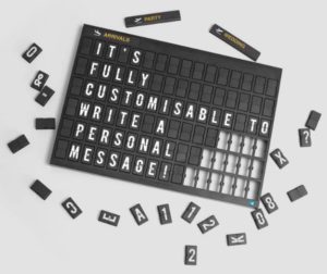 a flight message board is a unique travel gift