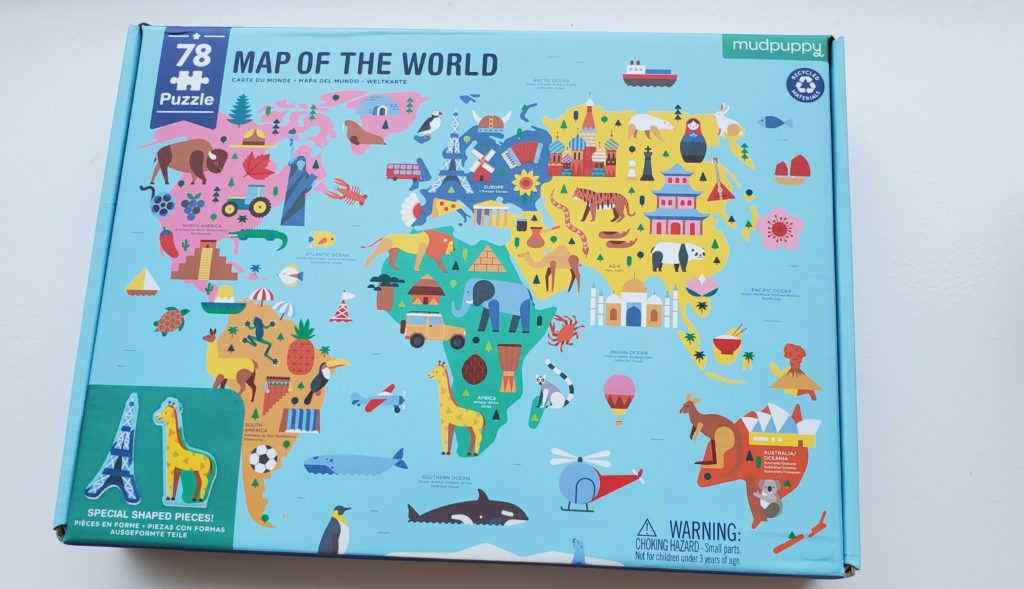 Map Puzzle Travel Gift For Kids 