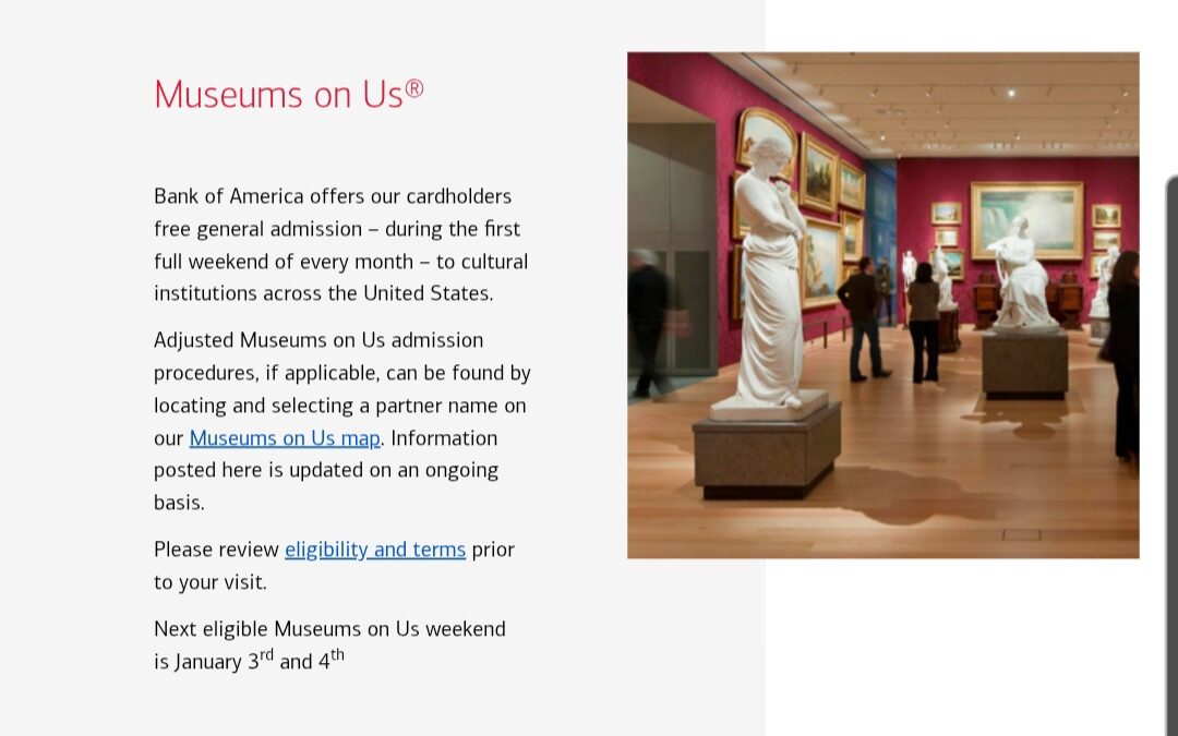 Bank of America Free Museum Days This Weekend